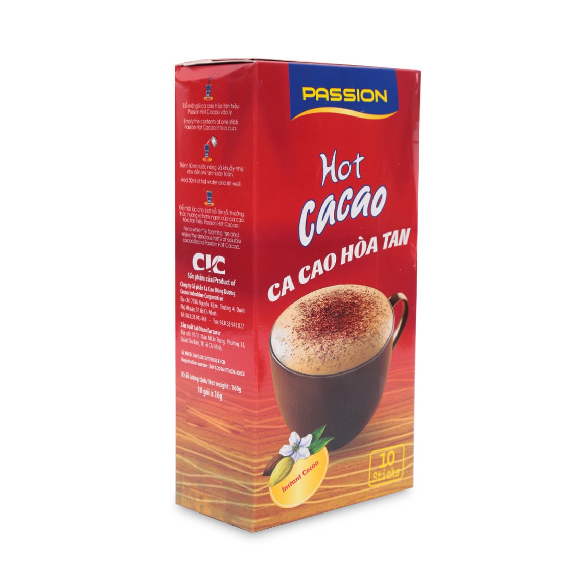 Bột Cacao Hòa Tan Passion Hot Cacao Cocoa Indochine