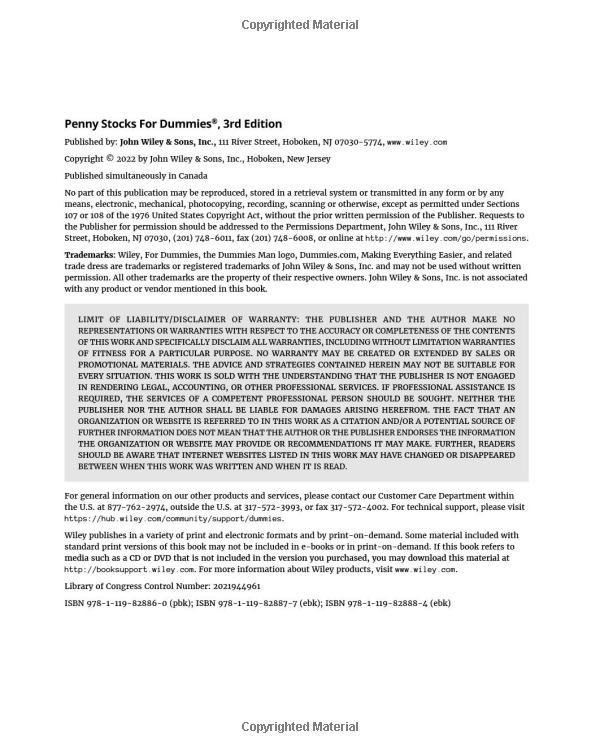 Sách ngoại văn: Penny Stocks For Dummies 3rd Edition
