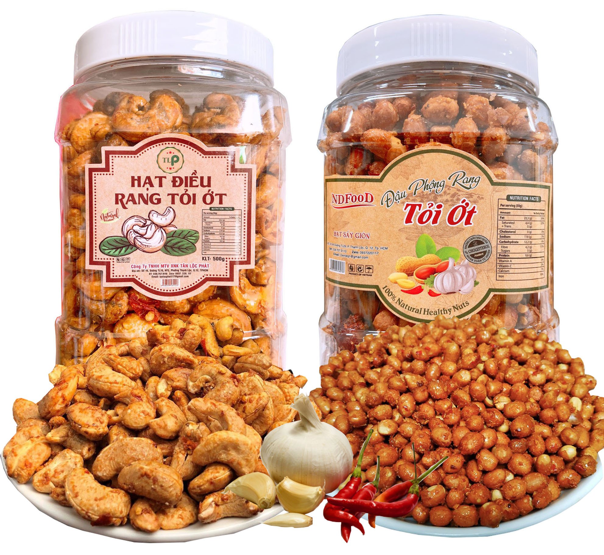 HẠT ĐIỀU RANG MUỐI A CỒ CHẤT LƯỢNG TÂN LỘC PHÁT - 250G