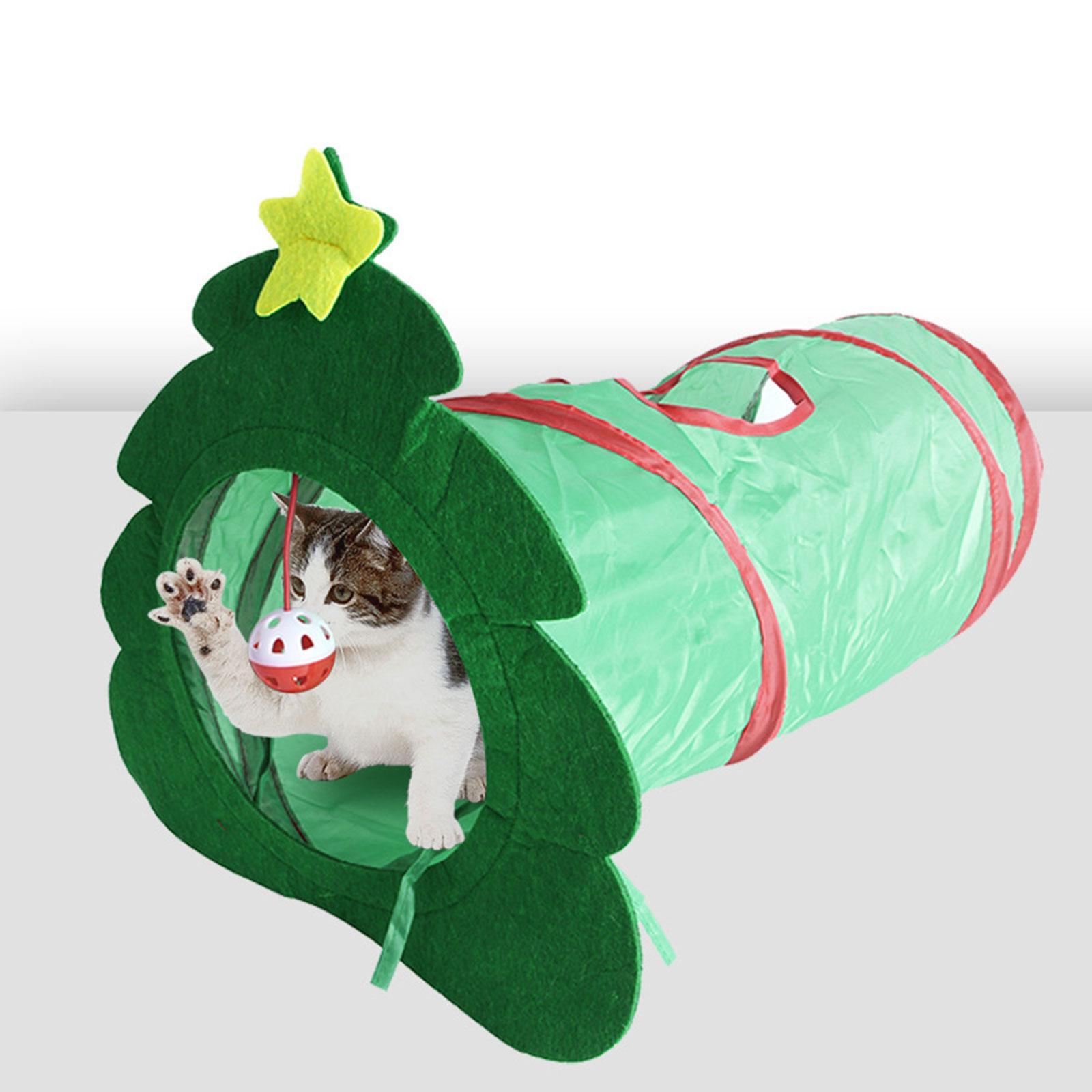 Cat Tunnel Foldable Tubes Rest Interactive Toy for Small Animals Indoor Cats