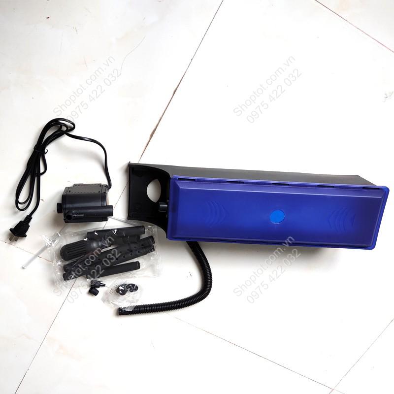 BỘ MÁY BƠM LỌC NƯỚC BỂ CÁ CẢNH KIÊM CUNG CẤP KHÍ JS600, BƠM KHÔNG CHỔI THAN 12W/220V