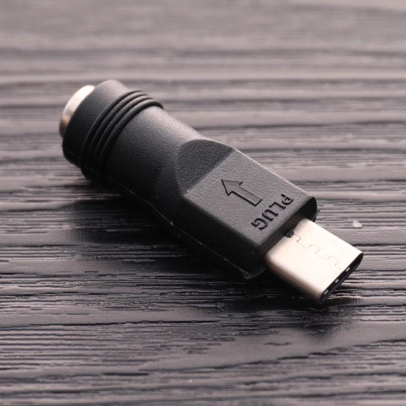 Bộ chuyển đổi bộ chuyển đổi nguồn 1pc DC 5.5x2.1mm Jack sang USB loại C Đầu nối nam