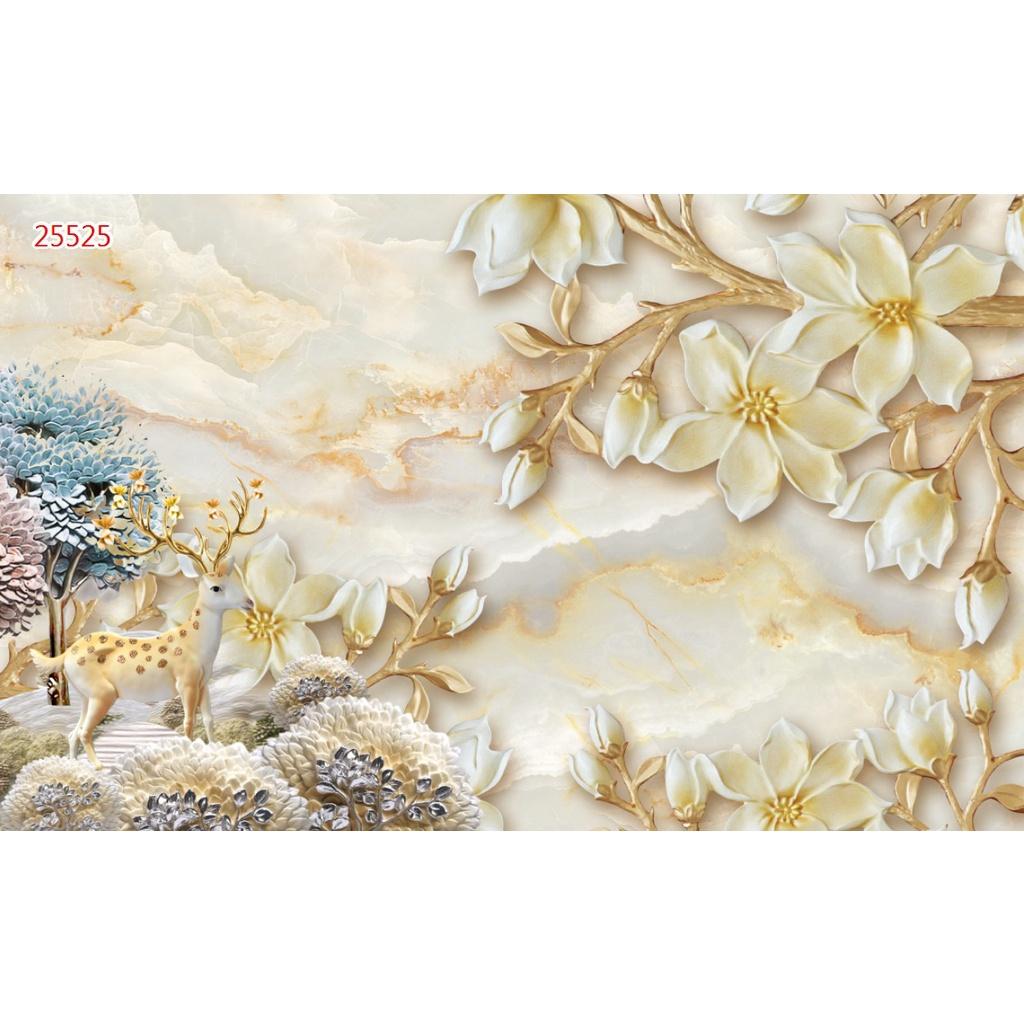 Tranh dán tường 3D-tranh dán phòng khách trang trí nhà cửa-Decal PP cán bóng-Đặt theo kích thước yêu cầu