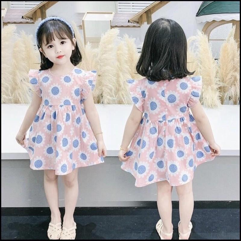 Váy đũi lụa cánh tiên cho bé gái từ 8-22kg