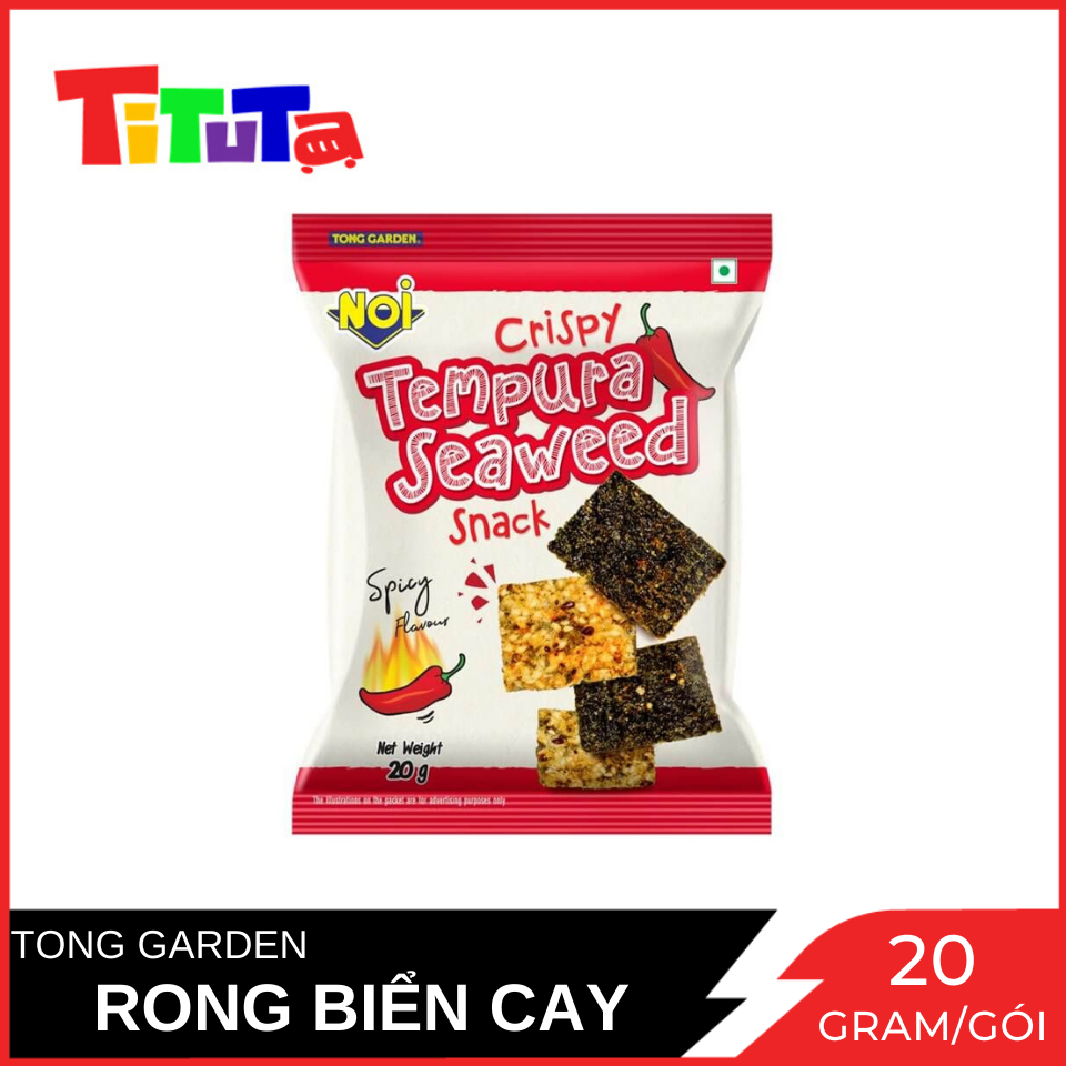 Snack Rong Biển Tong Garden Vị Cay Gói 20 Gram