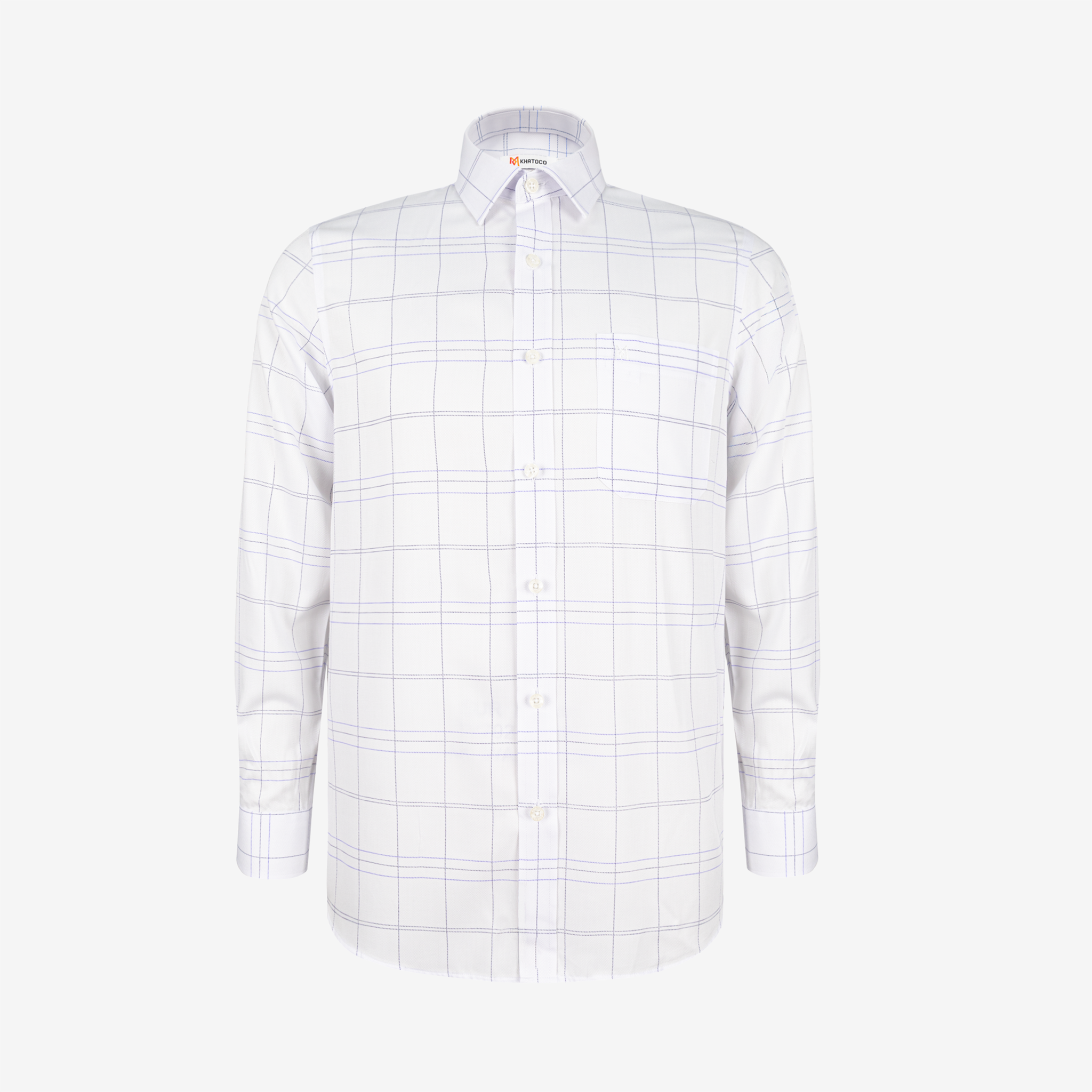 Áo sơ mi nam KHATOCO Tailor Fit dài tay A1MD538T1-CNCR751-2707-D
