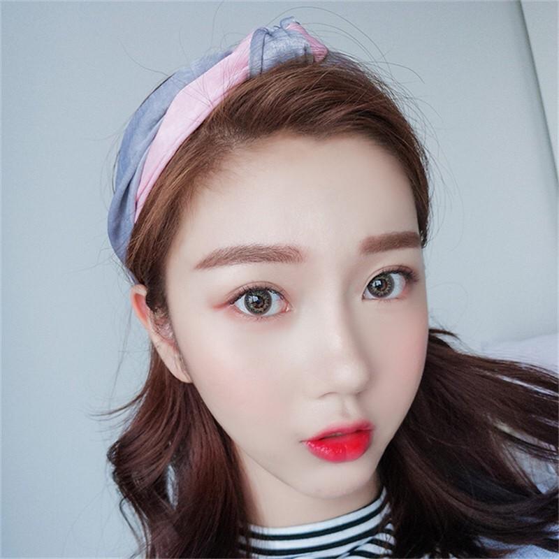 Băng Đô Turban Nữ Thắt Nút Phối Màu Vintage Thời Trang Hàn Quốc Dễ Thương