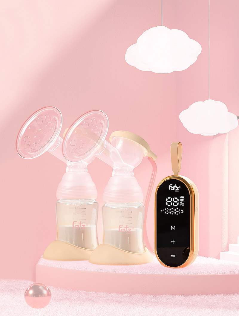 MÁY HÚT SỮA ĐIỆN ĐÔI RESONANCE 5 FATZBABY -FB1180VNG  CHÍNH HÃNG