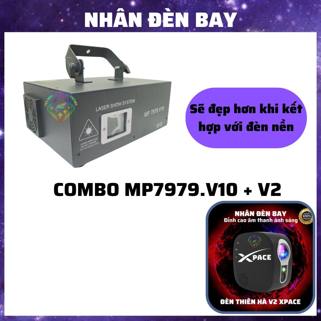 Đèn Bay Phòng MP7979.V10 Chiếu Tia 3D Hơn 1600 Hiệu Ứng Cảm Biến Nhạc Dùng cho Phòng Bay, Sân Khấu, Bar