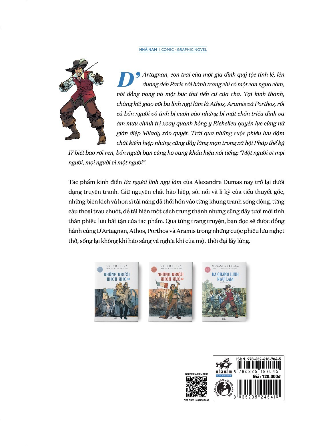 Sách Ba Chàng Lính Ngự Lâm (Kiệt Tác Văn Học Bằng Tranh)