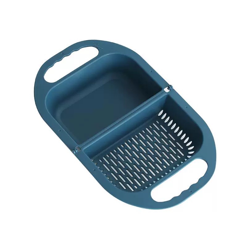 COMBO Rổ Nhựa 2in1 Có Thể Gấp Gọn Đa Chức Năng Cho Gia Đình + Móc Treo - Tặng 1 khăn lau bếp hình vịt
