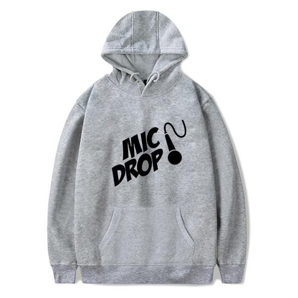 ÁO HOODIE MIC DROP CHỮ ĐEN NAM NỮ BIG SIZE