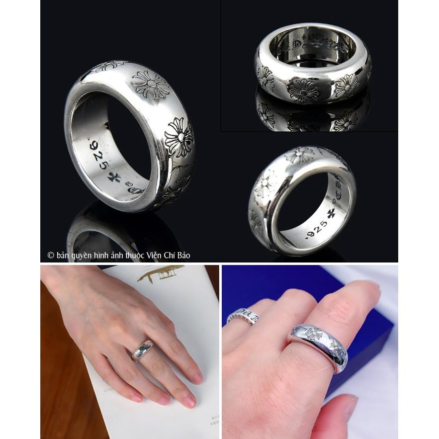 Nhẫn bạc CH trơn nhẫn nam - VIỄN CHÍ BẢO N100001