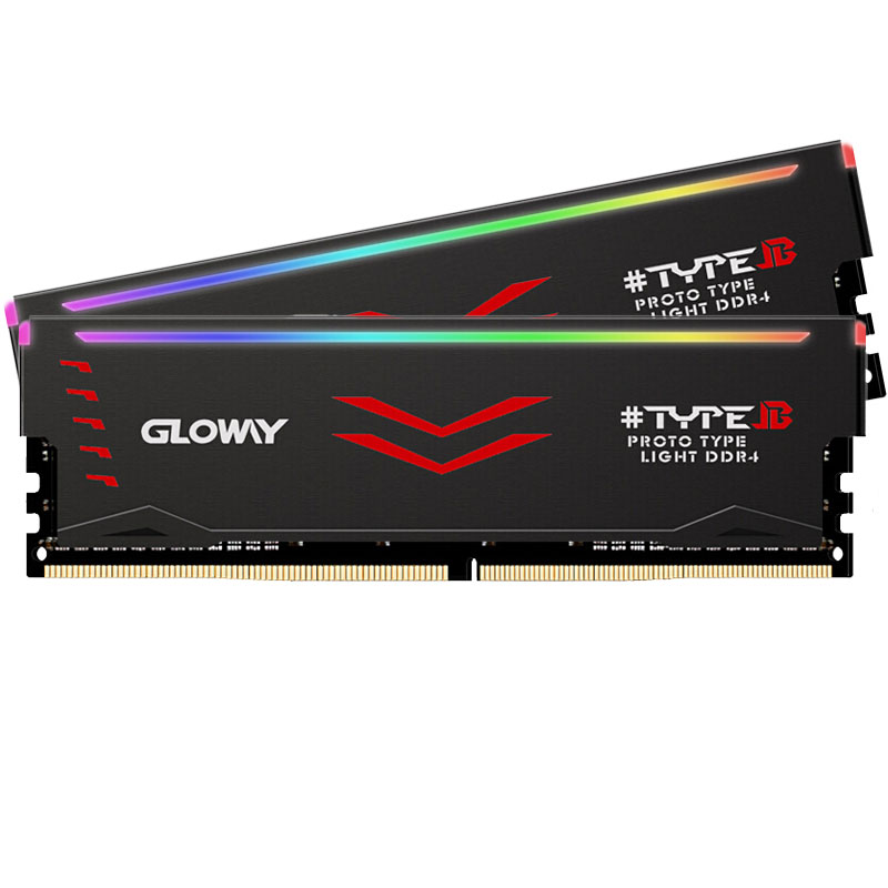 Bộ KitRam PC Gloway DDR4 16G 3200MHz (8Gbx2) Tản nhiệt Led RGB - Hàng Chính Hãng