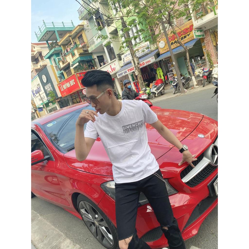ÁO T-SHIRT SIÊU CẤP ĐÍNH ĐÁ CHỮ CHẢY