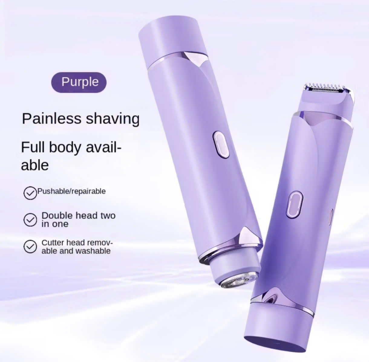 máy tẩy lông nữ hai đầu dùng cho toàn thân nhỏ gọn