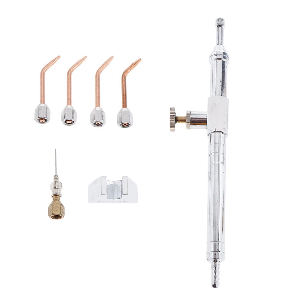 Gas Welding Torch Oxyhydrogen Jewelry Making Soldering Gun 4 Tip