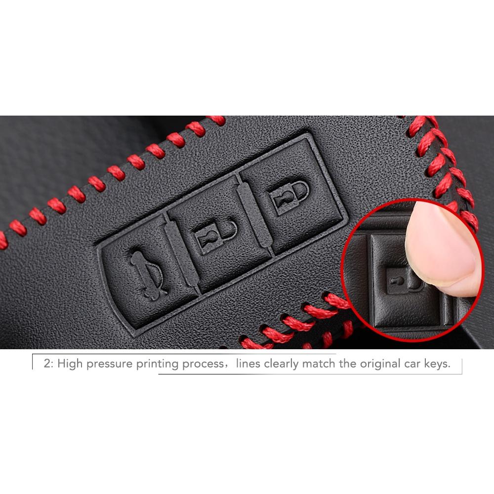 Vỏ Da Bảo Vệ Chìa Khóa Điều Khiển Từ Xa Cho Xe Hơi Mitsubishi Outlander Lancer Ex Asx Colt Grandis Pajero