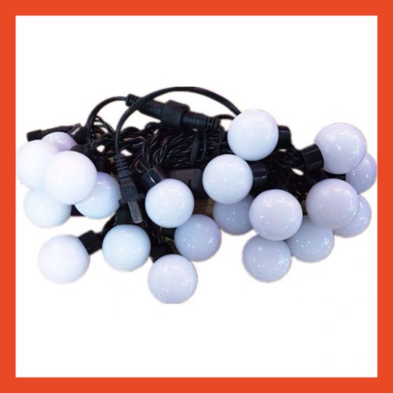 Đèn Trang Trí Cherry Ball Treo Ngoài Trời Dây Đen Màu Sáng Vàng