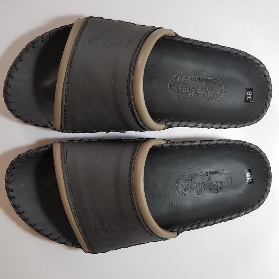 Dép Nam Quai Ngang Da Bò Thật Cao Cấp DNA36