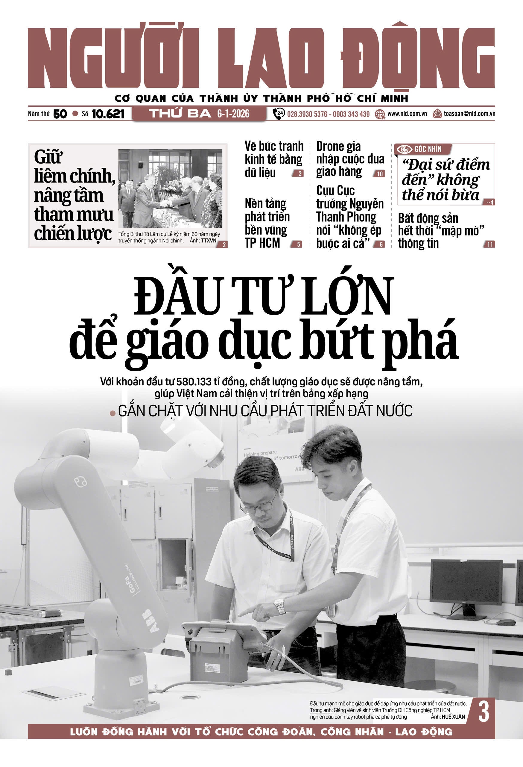 Nhật báo Người Lao Động từ ngày 05-01-2026 đến 11-01-2026