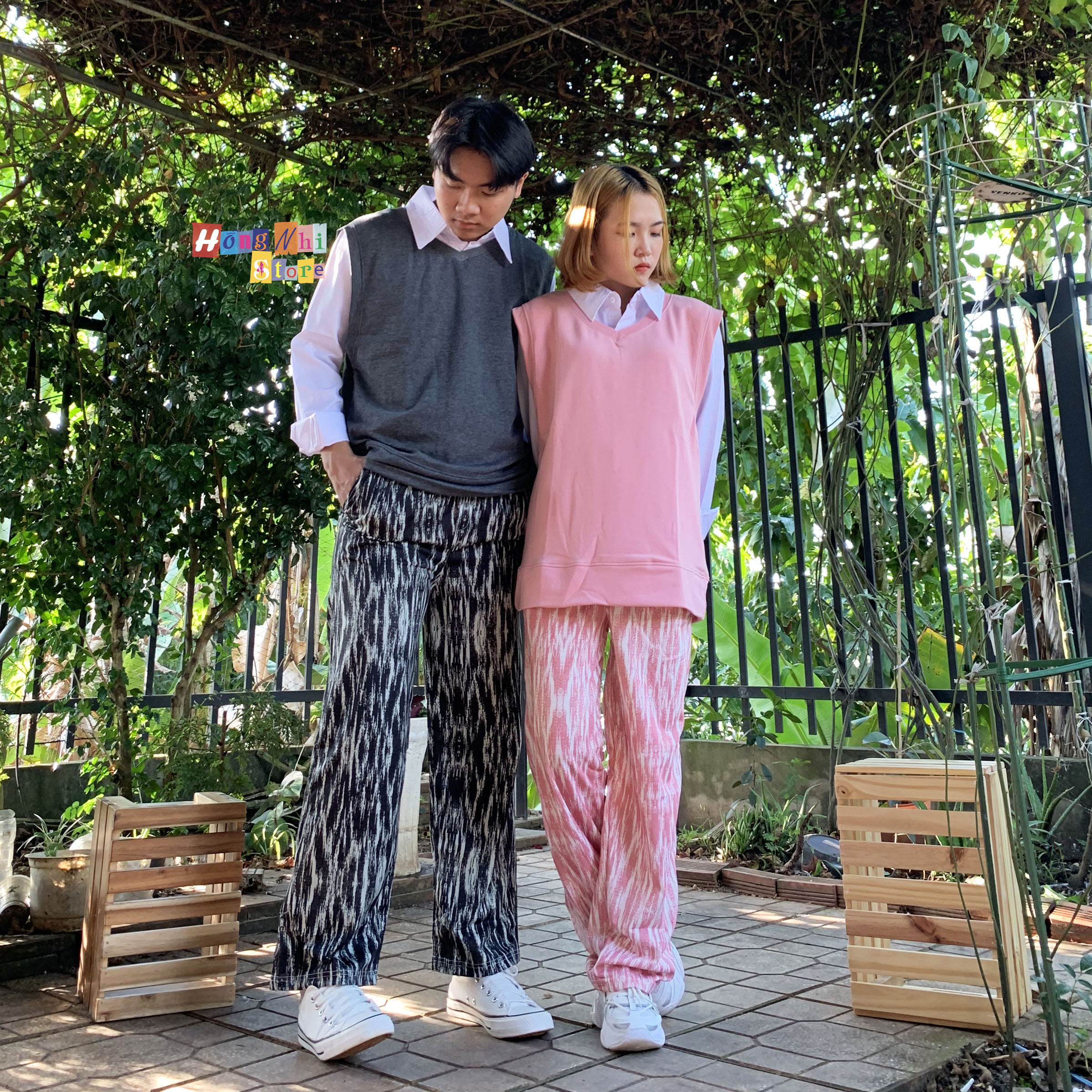 Áo Gile Trơn Sát Nách Cổ Tim Màu Trắng Gile Basic Ulzzang Unisex - MM