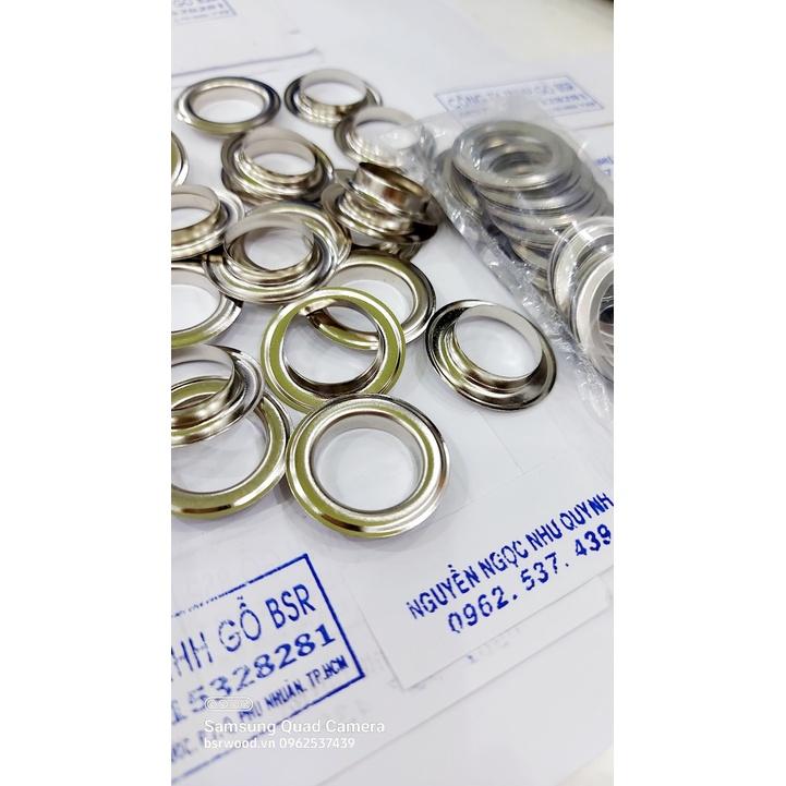 Khoen ore 20mm Khoen mắt cáo 20ly Bằng Thau không gỉ Màu Bạc Vàng Khuy mắt cáo Bấm Vải Phụ liệu may mặc