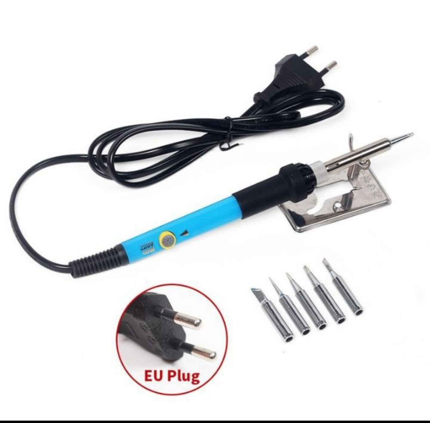 MÁY HÀN MỎ HÀN THIẾC CHỈNH NHIỆT TẶNG 5 MŨI HÀN VÀ ĐẾ GÁC MỎ HÀN TIỆN DỤNG HÀNG CHẤT LƯỢNG