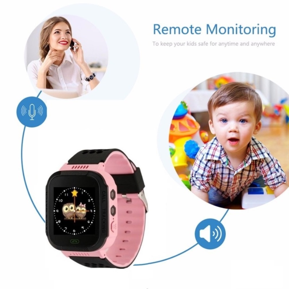 Đồng hồ thông minh định vị trẻ em LBS KKTick SmartWatch AT07s, nghe gọi 2 chiều, màn hình cảm ứng, kháng nước IP67, camera 1.3, đèn FlashLight - Hàng nhập khẩu