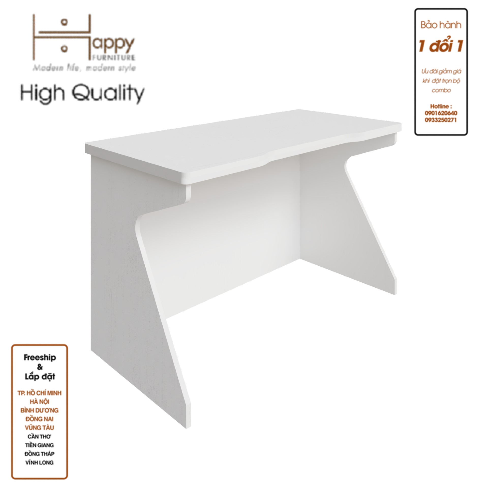 [Happy Home Furniture] HELI , Bàn làm việc 1m2, 120cm x 60cm x 75cm ( DxRxC), BAN_059