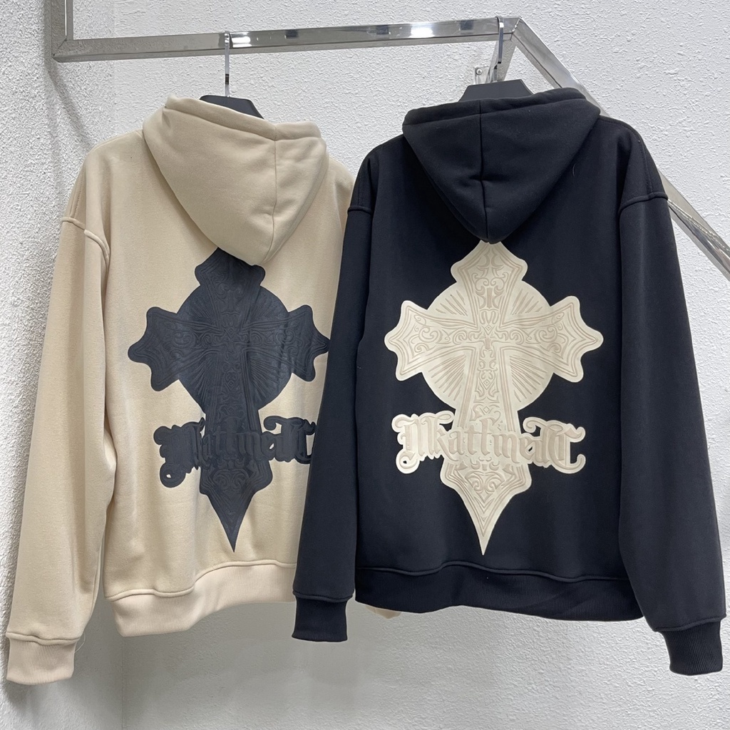 Áo hoodie local brand nam nữ Persent 629 hình in gân nổi , khoác nỉ chân cua unisex , form rộng chữ thập - Gin store