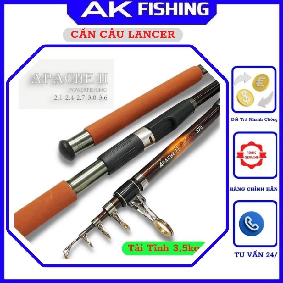 Cần câu máy Apache II cần câu rút chuyên câu cá lăng xê câu lục lure cá lóc cá sộp chất lượng giá rẻ AK FISHING