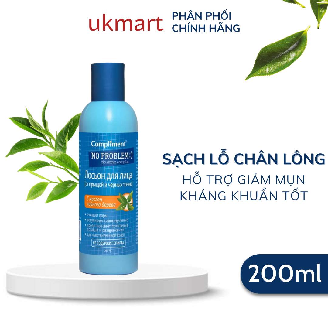 Toner Compliment No Problem Salicylic Acid Làm Sạch Da Kiềm Dầu Giảm Mụn 200ml