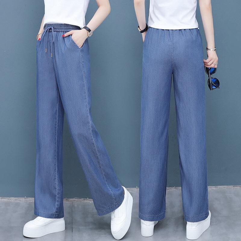 Quần Jeans nữ rủ Lưng Thun-JGIAYDAI