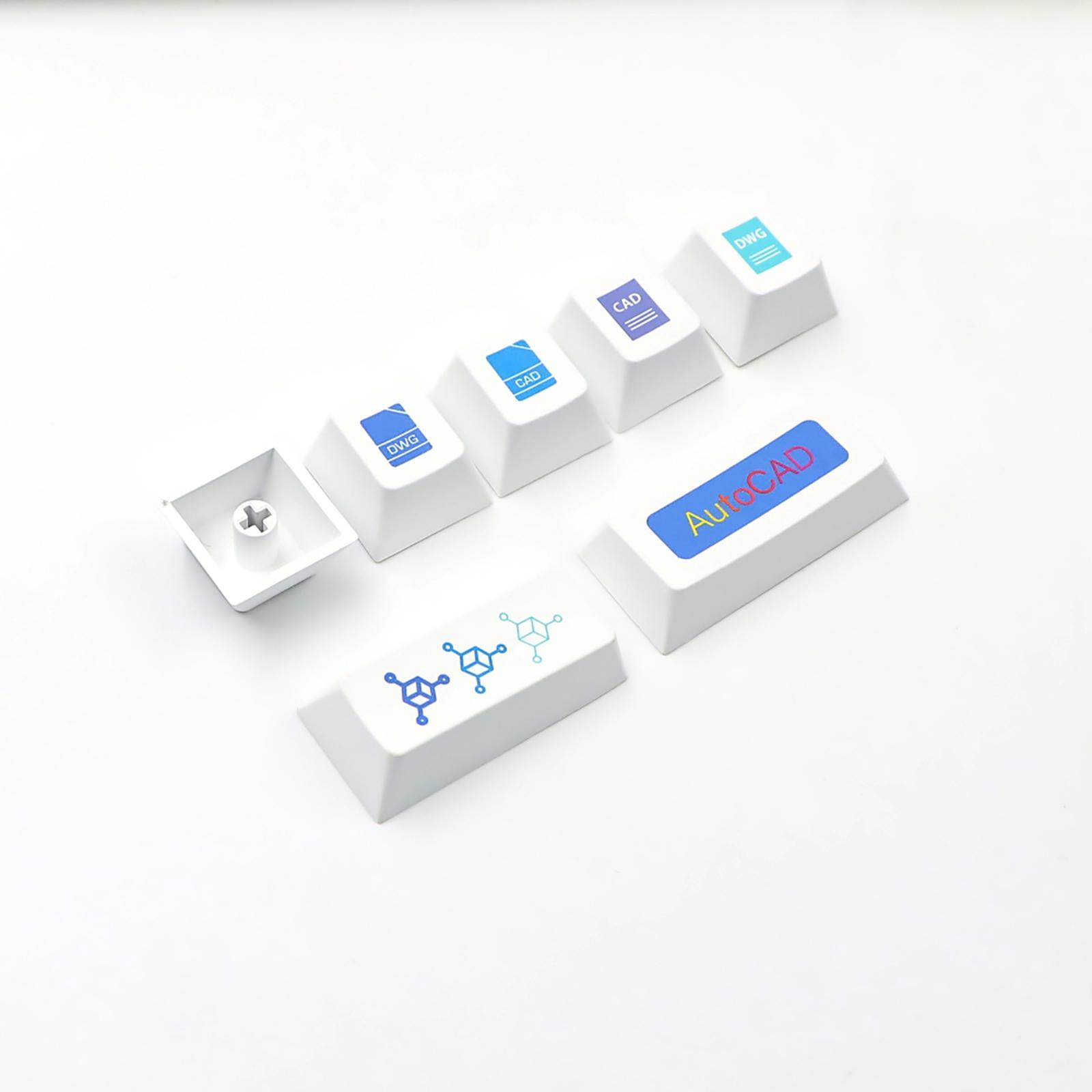 Keycaps Exquisite PBT Material 136 Keys for CHERRY MX Switch Spare Parts