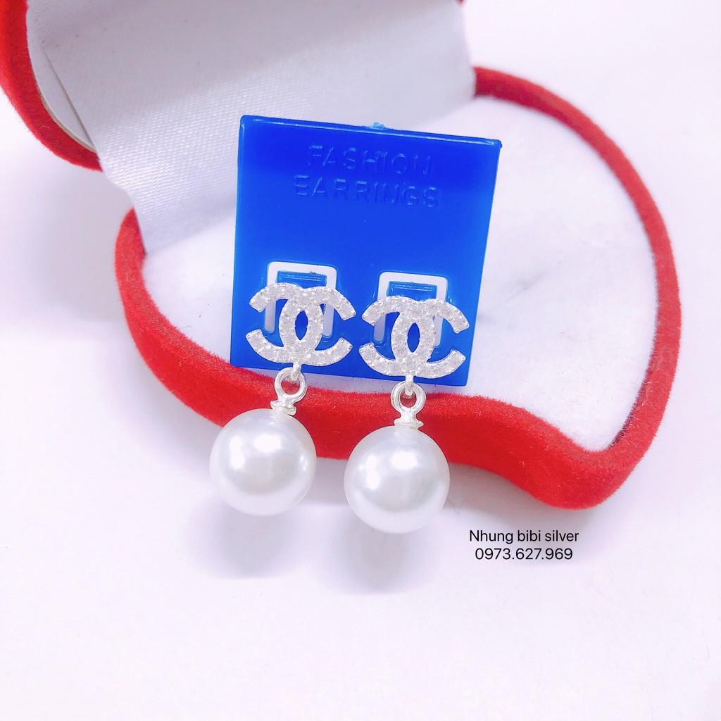 Bông tai bạc nữ / khuyên tai x gắn trai xinh xắn / ảnh thật, sẵn hàng -