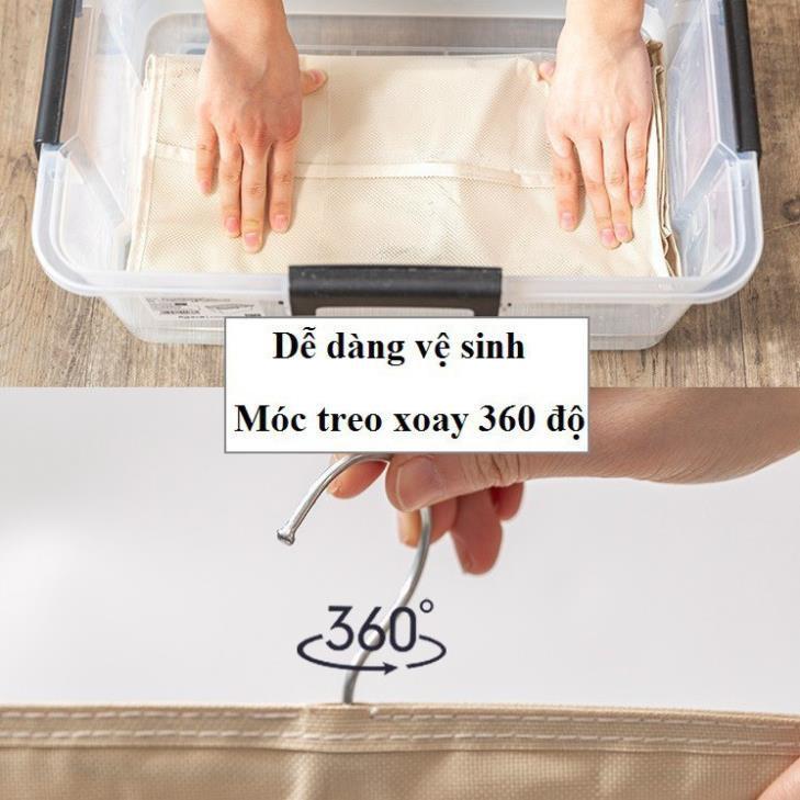 Túi treo đồ lót 2 mặt 30 ô đa năng nhiều ngăn để tất vớ có móc ích lợi và tiện dụng kiểu mới