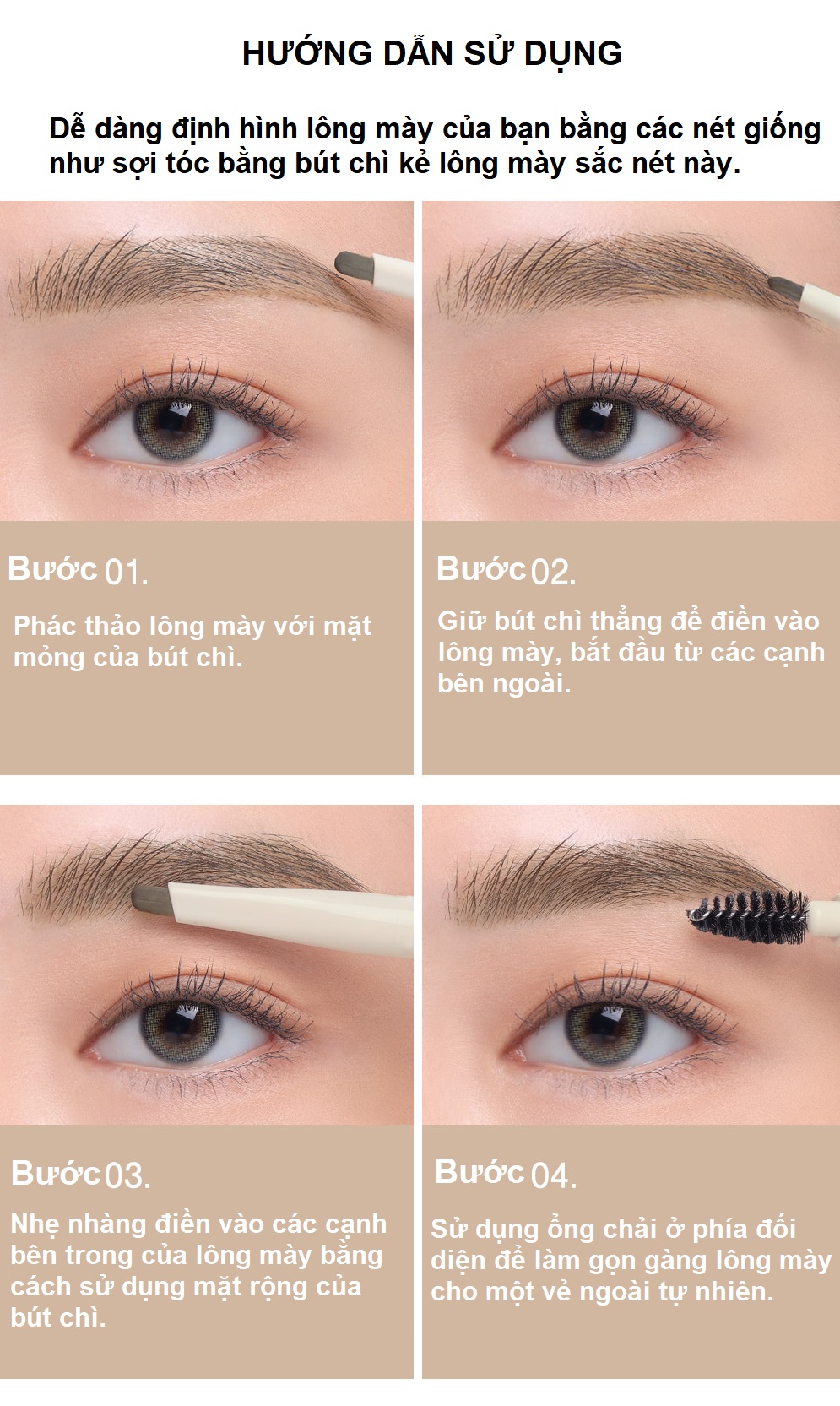 Bút Chì Kẻ Chân Mày 3CE EASY BROW DESIGNING PENCIL Dễ Dàng Tạo Nét Cho Chân Mày 0.13g