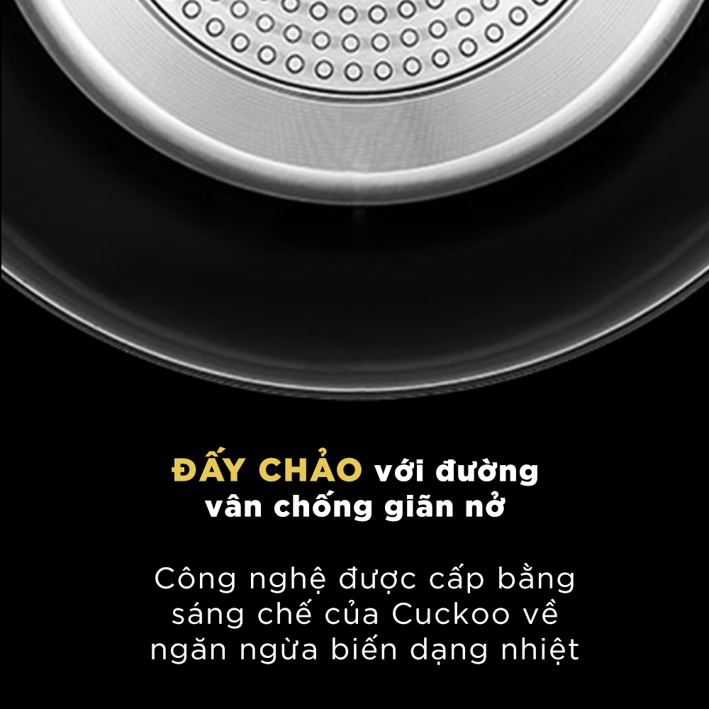 Chảo chiên lòng sâu chống dính đáy từ Cuckoo 28cm COP-AA2810HB - Chất lượng Hàn Quốc - Hàng chính hãng Cuckoo Vina