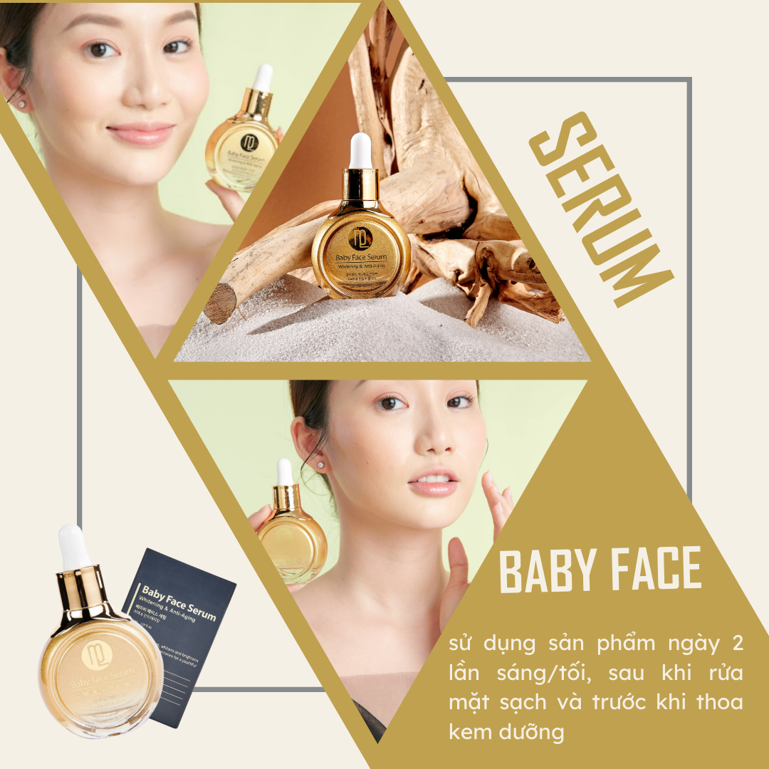 Tinh chất chống lão hóa da cung cấp dưỡng chất chăm sóc chuyên sâu, thẩm thấu cực nhanh-BABY FACE SERUM 