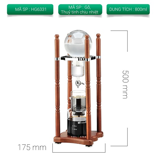 Bộ dụng cụ pha cà phê đá lanh cold drip của Tiamo