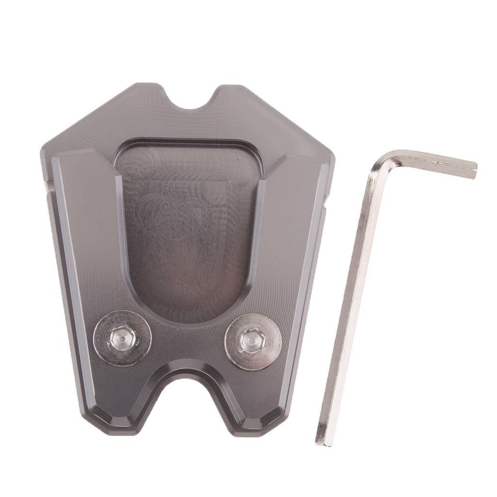 Kickstand Extension Plate Side Stand Enlarge Pad for Vespa GTV 300ie Black