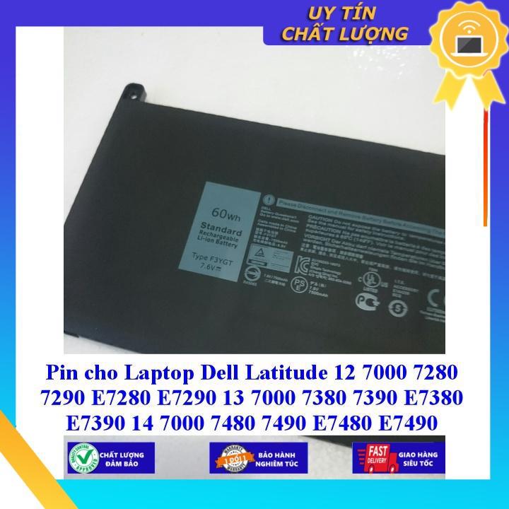 Pin dùng cho Laptop Dell Latitude 12 7000 7280 7290 E7280 E7290 13 7000 7380 7390 E7380 E7390 14 7000 7480 7490 E7480 7490 E7480 E7490 - Hàng Nhập Khẩu New Seal