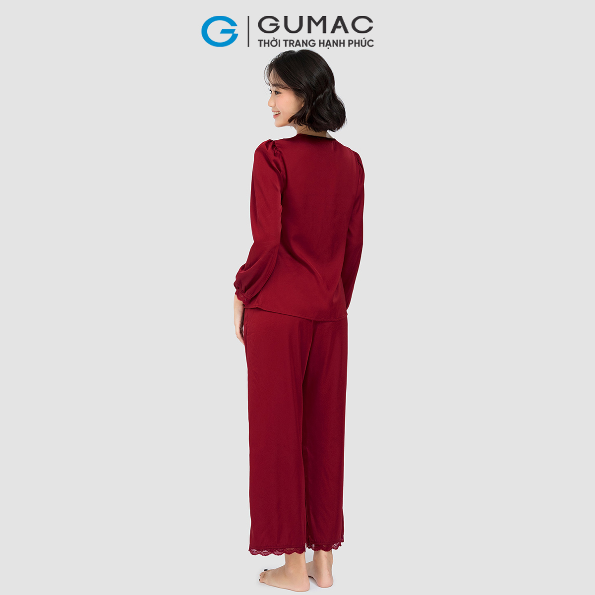 Set dài phối đăng ten thời trang GUMAC SC10058