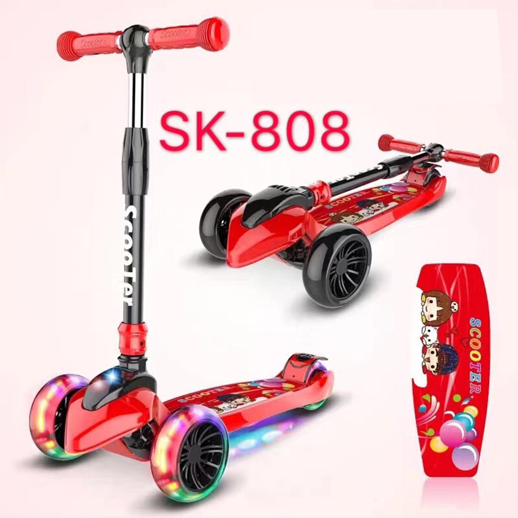 Xe trượt Scooter Sk-808 3 bánh phát sáng cho bé