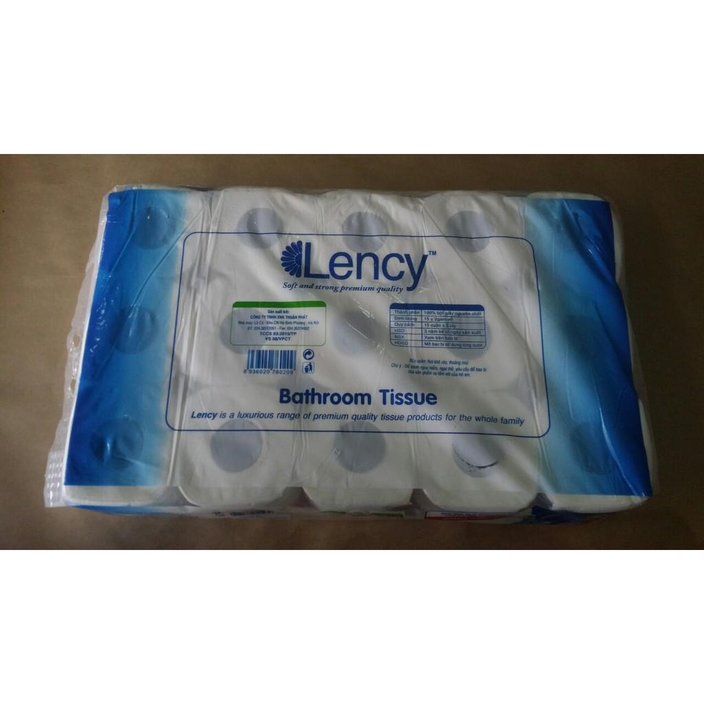 Giấy vệ sinh Lency 15 cuộn cao cấp ( 3 lớp )