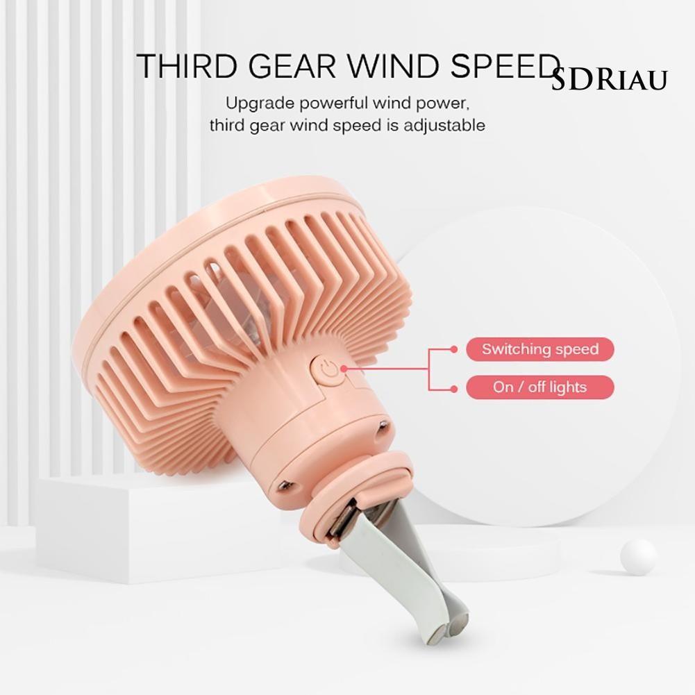 Quạt làm mát mini Mini Có Đèn Led Cho Xe Hơi