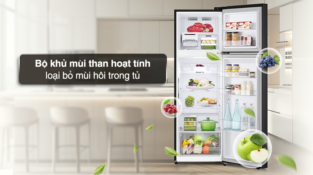 Tủ lạnh LG Inverter 266 lít GV-B262WB -  Hàng Chính Hãng