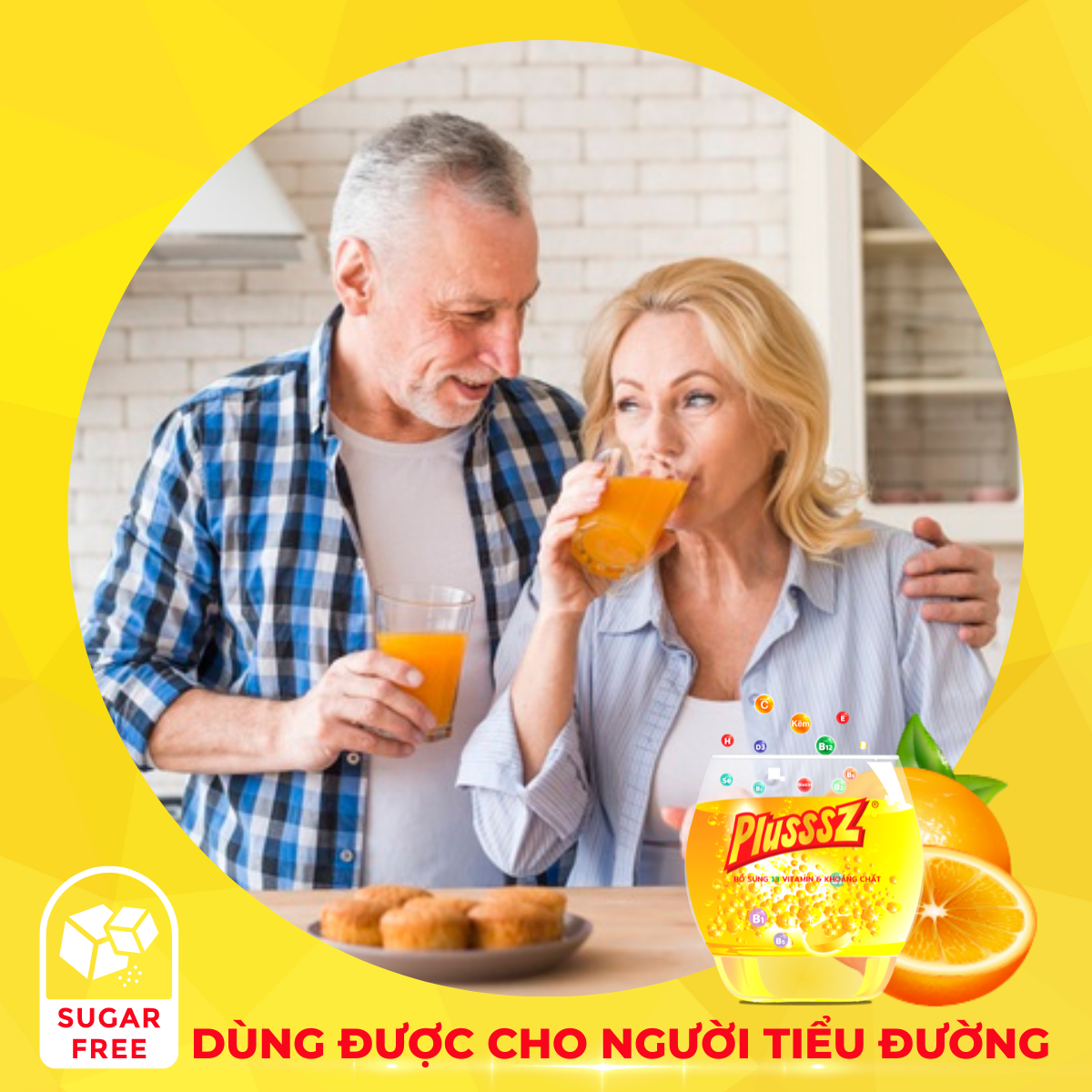 {COMBO3TUYP} Viên sủi Plusssz Max Multivitamin hương vị Cam không đường bổ sung vitamin C và khoáng chất dạng hòa tan, dễ hấp thu hỗ trợ tăng cường đề kháng, vững vàng sức khỏe (Tuýp 20 viên sủi).