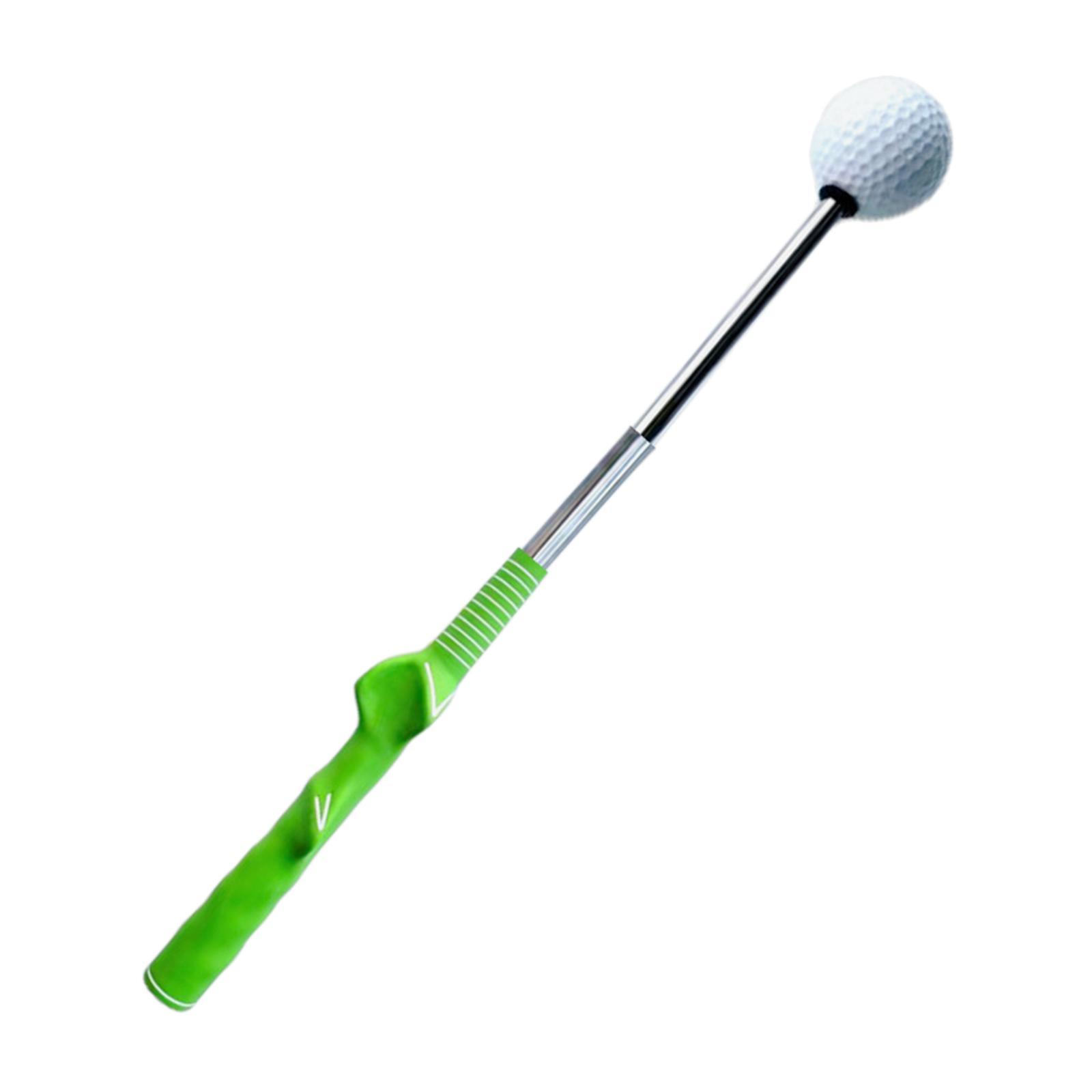 Golf Swing Trainer Aid Training Aid Position Guide Telescopic Warm up Rod Golf Practice for Exercise, Chipping, Unisex, Beginner, Indoor Outdoor